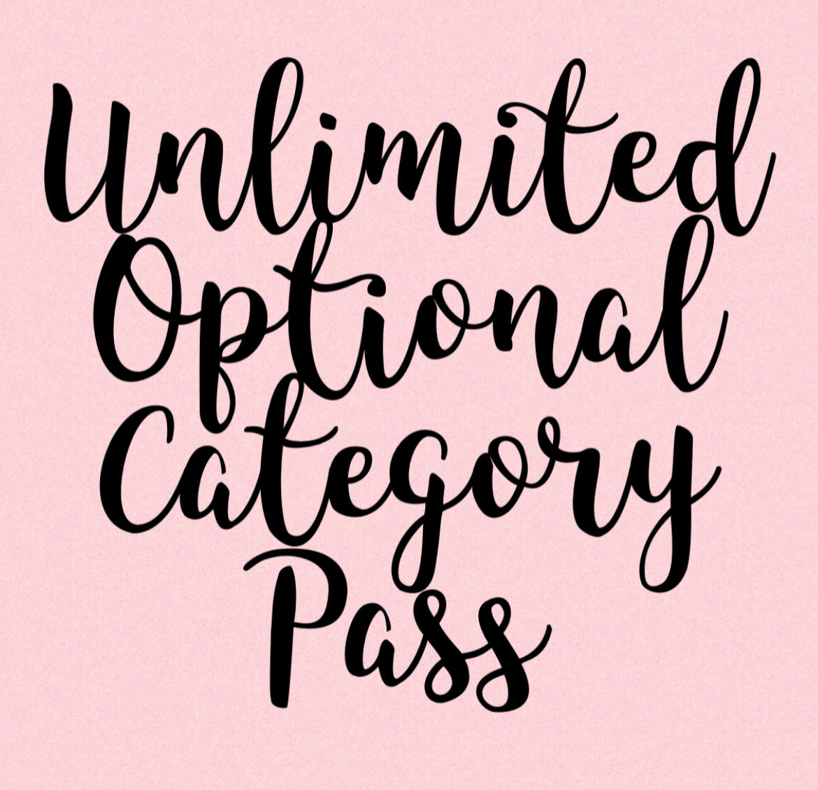 Unlimited Optional Category Pass