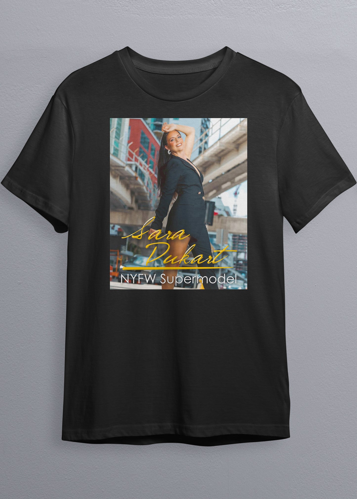 NYFW Supermodel Merch featuring Sara Dukart