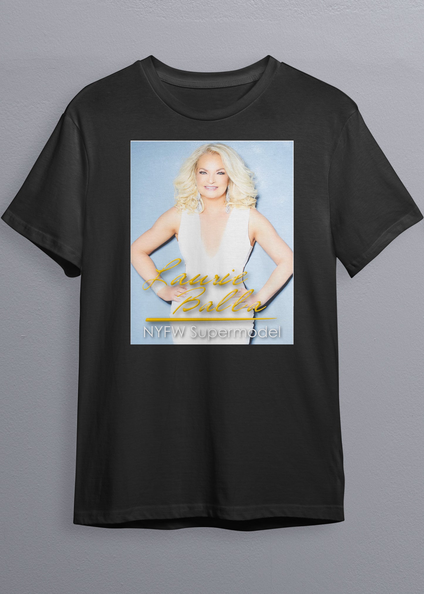NYFW Supermodel Merch featuring Laurie Balla