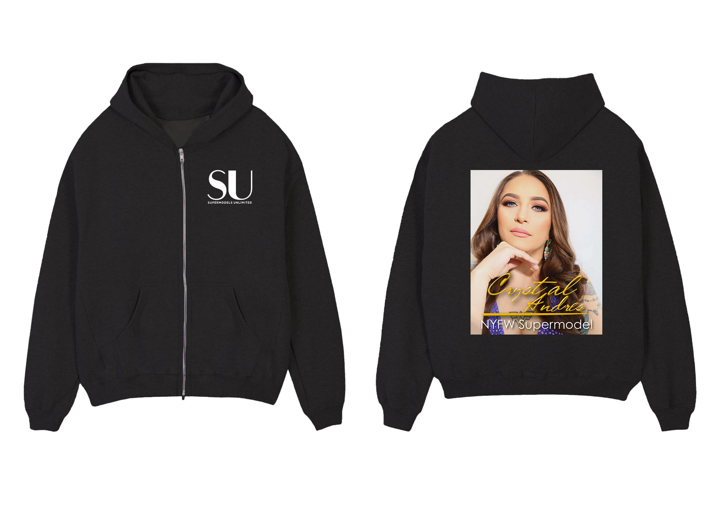 NYFW Supermodel Merch featuring Crystal Andres