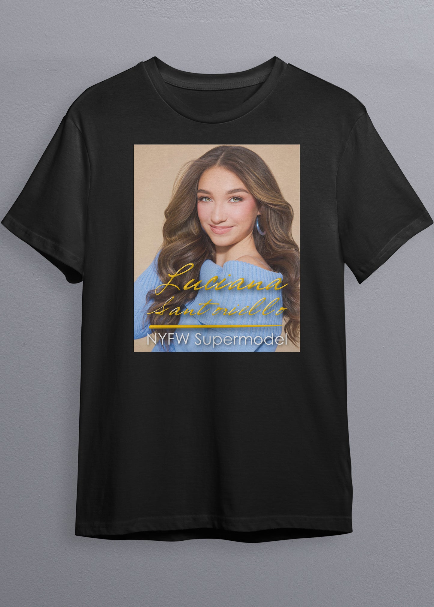 NYFW Supermodel Merch featuring Luciana Santoriello