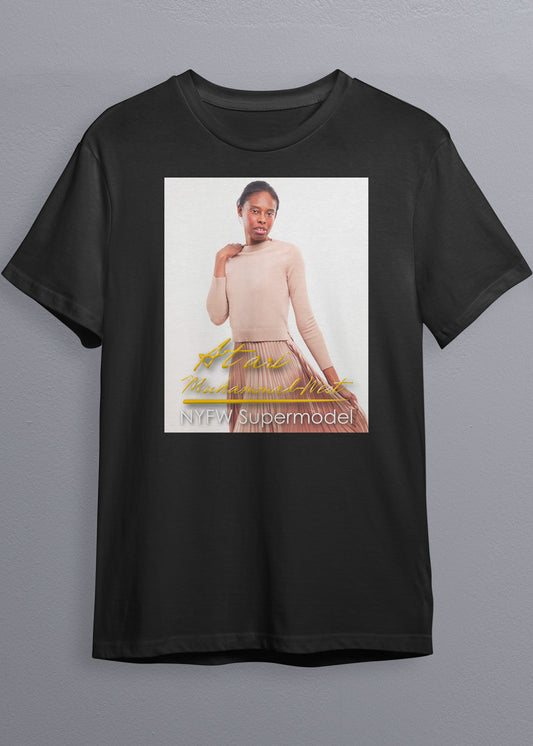 NYFW Supermodel Merch featuring Atari Muhammad-West